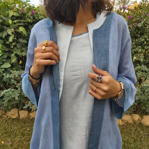 22S13 Long Two-Color Jacket