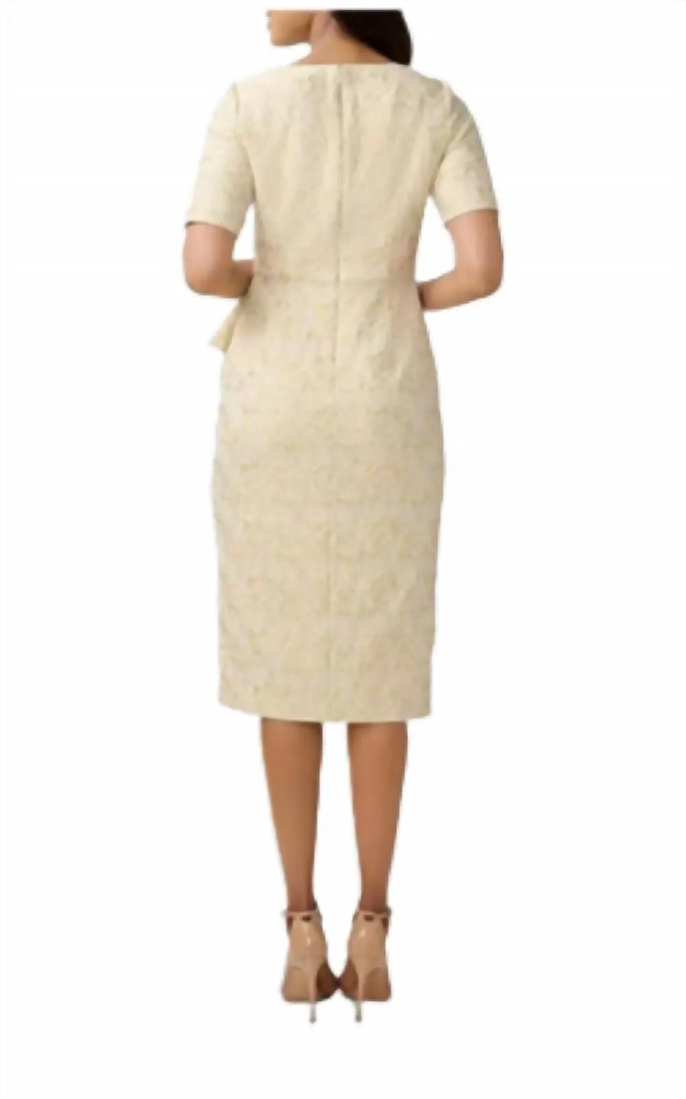 Aidan Mattox - V-Neck Sheath Dress