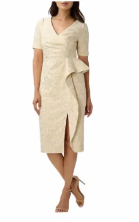 Aidan Mattox - V-Neck Sheath Dress