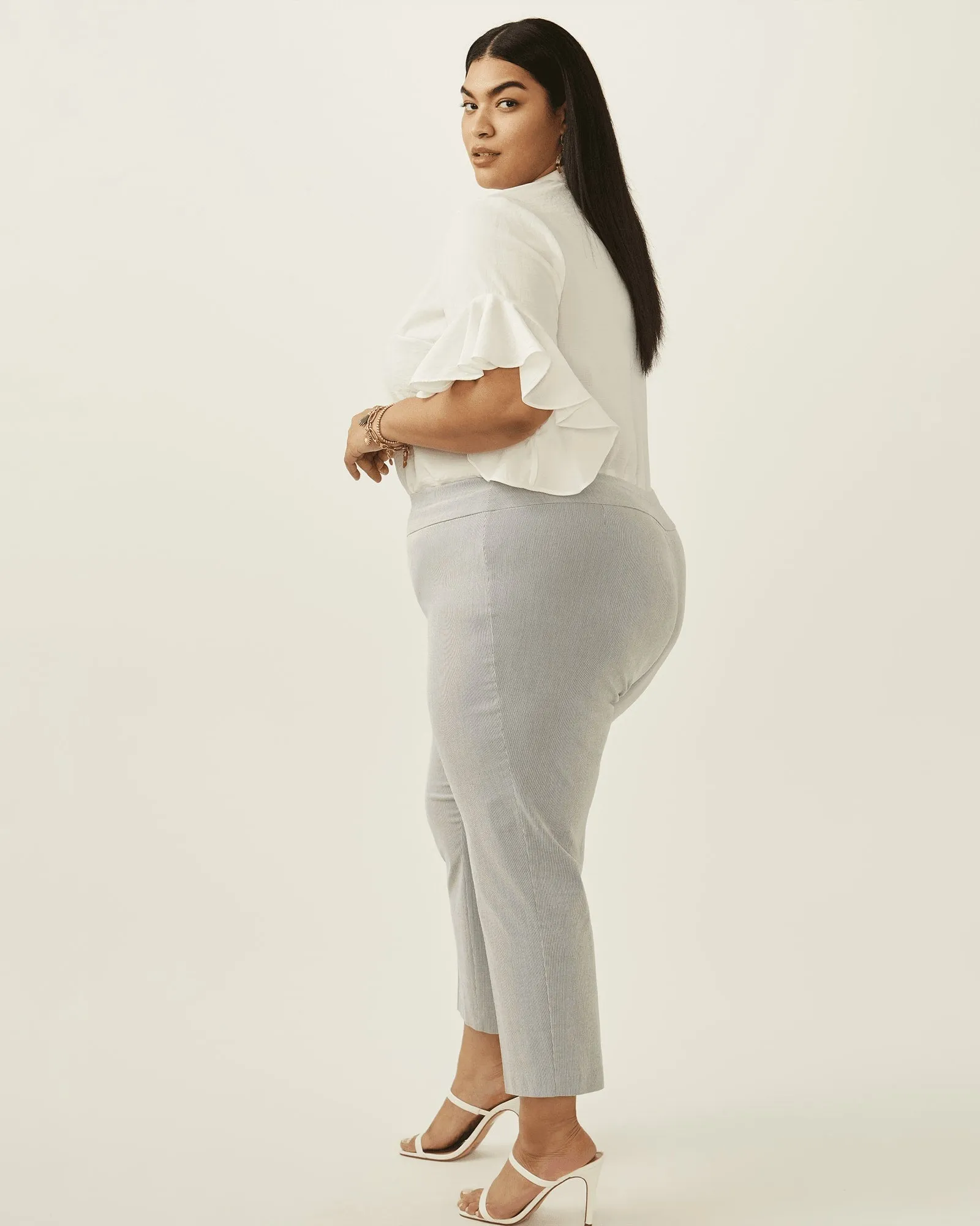 Aubrey Ruffle Sleeve Blouse | NEW IVORY
