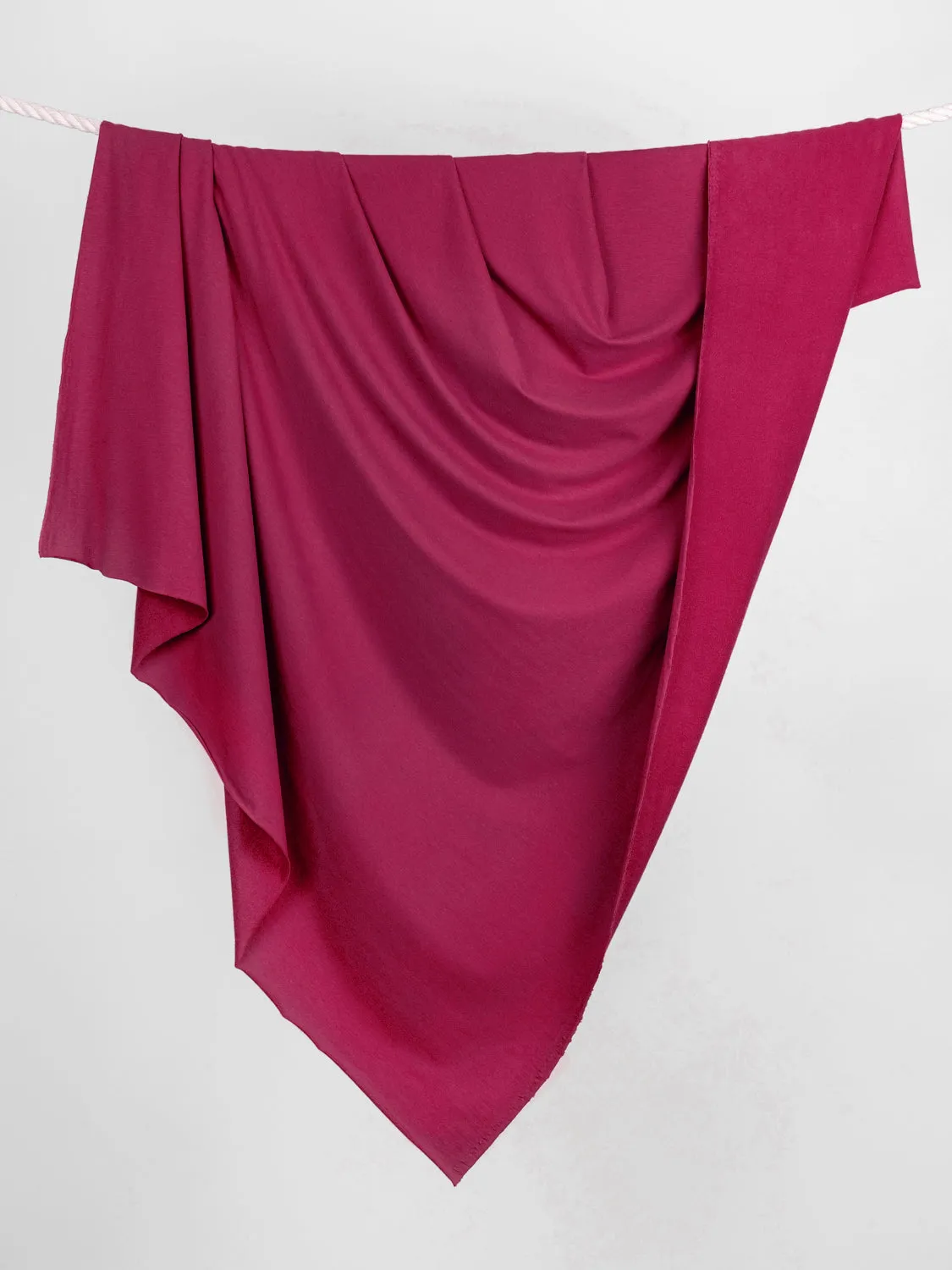 Bamboo Cotton Stretch Fleece - Hibiscus