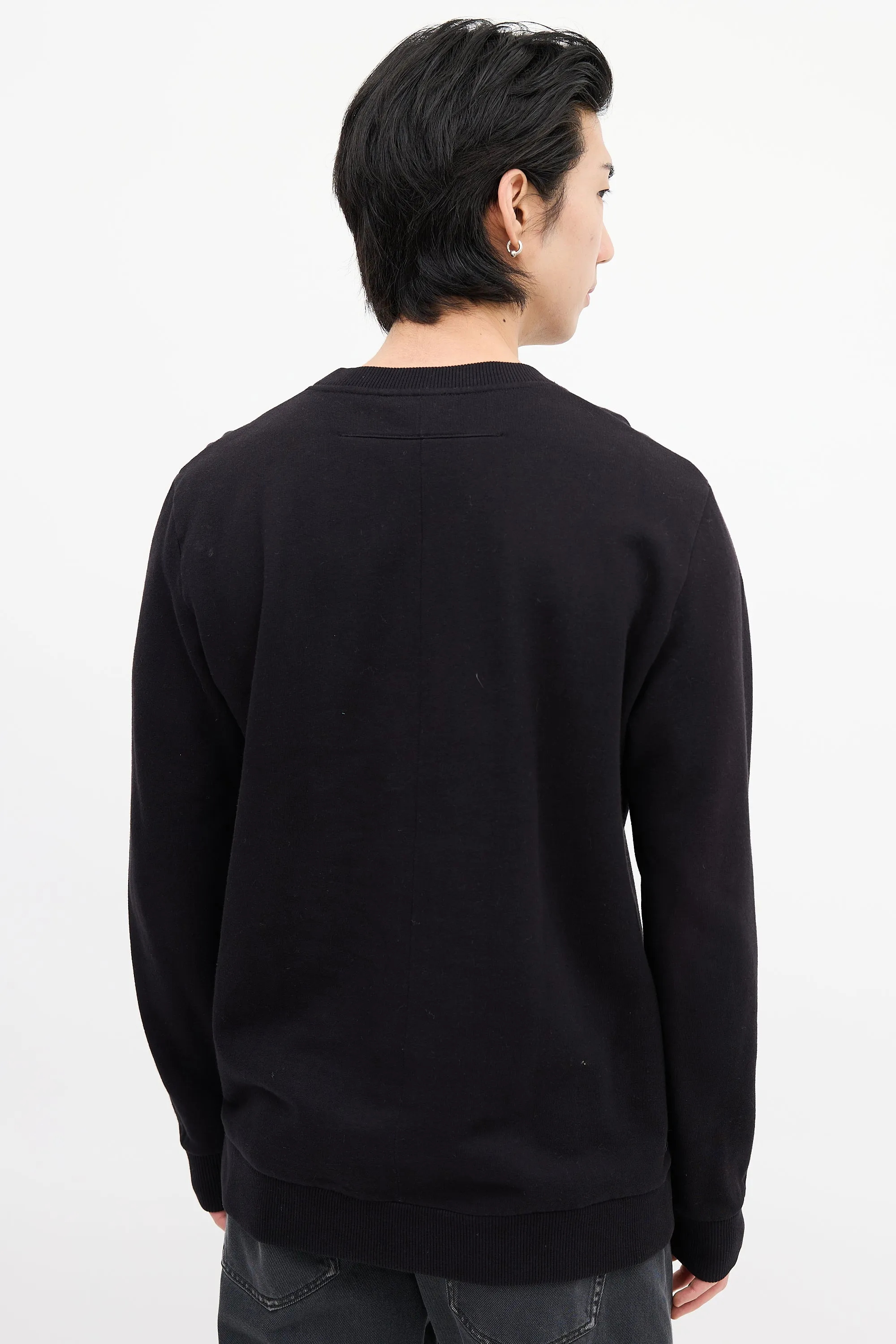Black & Blue Graphic Crewneck