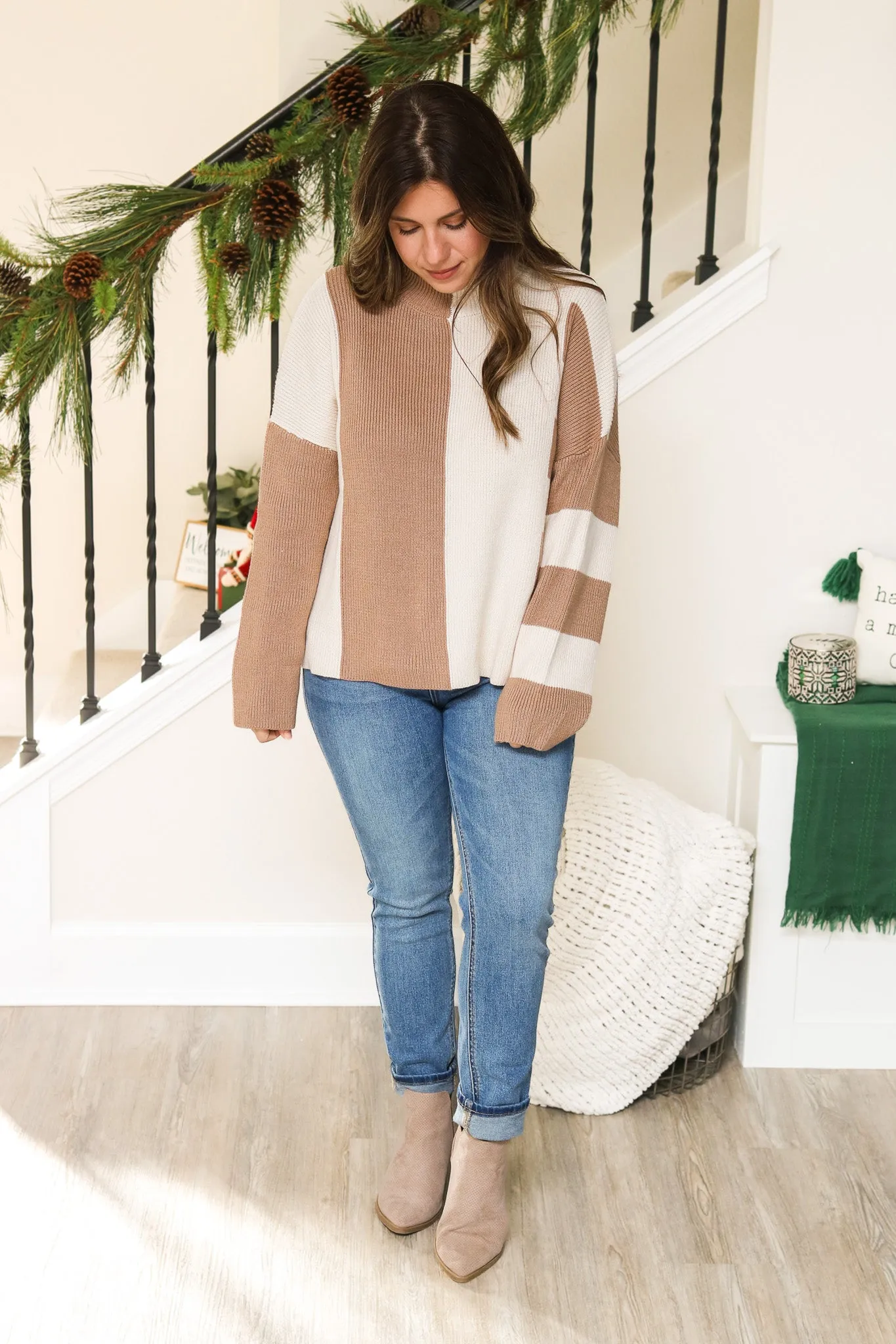 By The Fire Colorblock Sweater