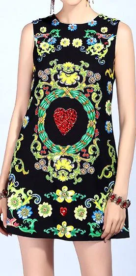 Embellished Mini Dress