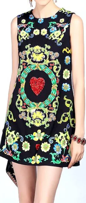Embellished Mini Dress