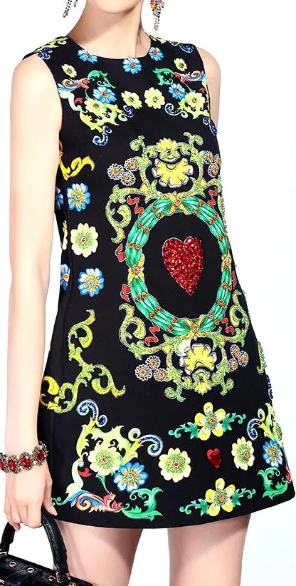 Embellished Mini Dress