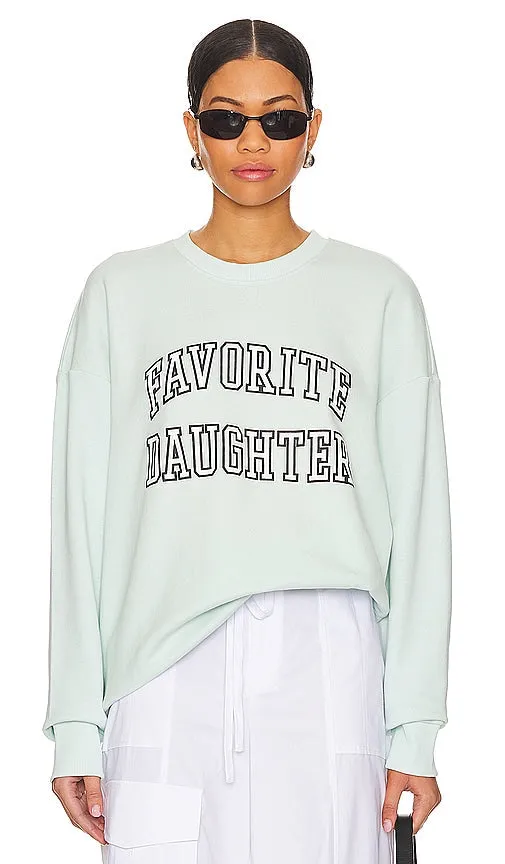 Favorite Daughter The Collegiate Sweatshirt in Mint