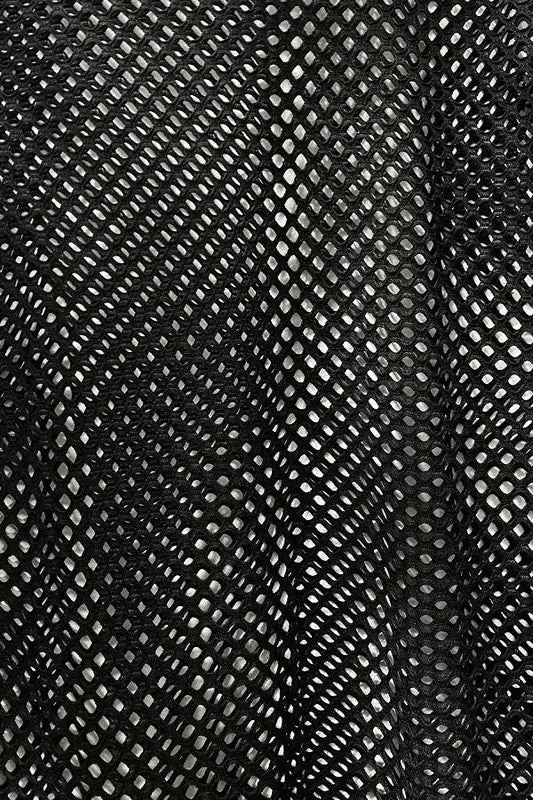 Fishnet Frenzy Cut-Out Mini Dress