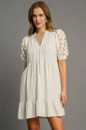 Heart Lace Sleeve Dress