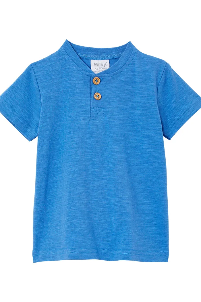 Ice Blue Henley