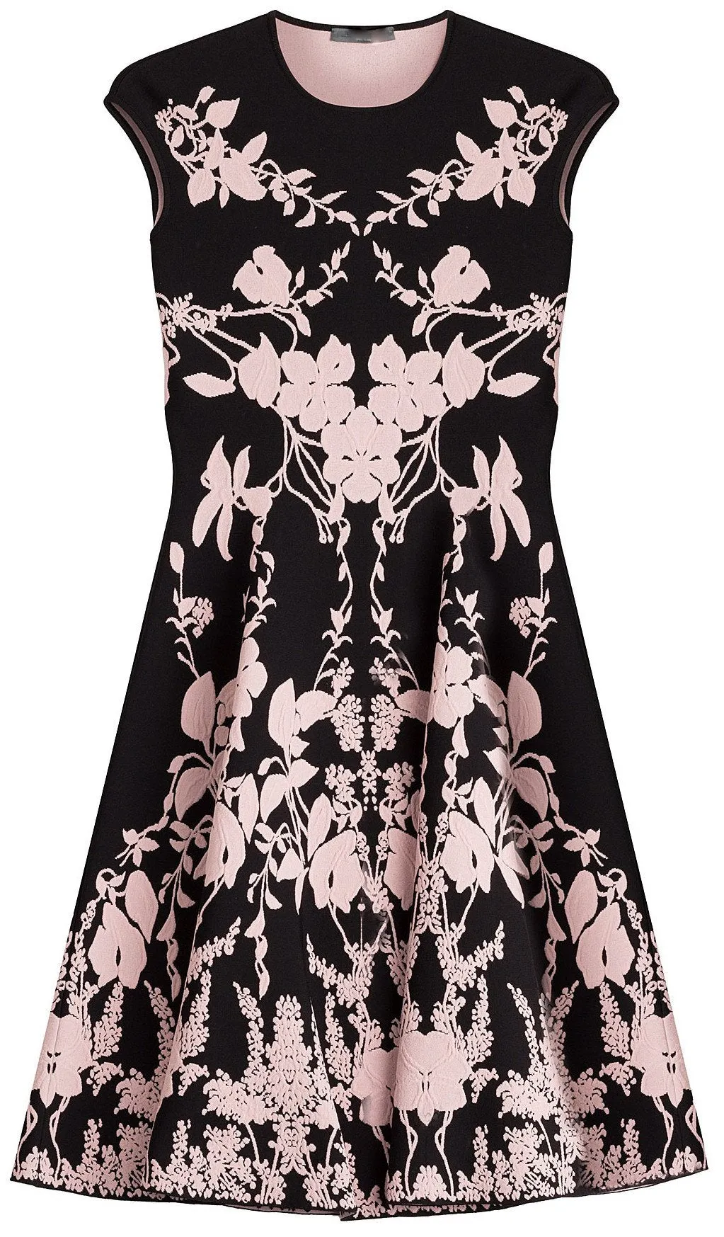 Intarsia Print Dress