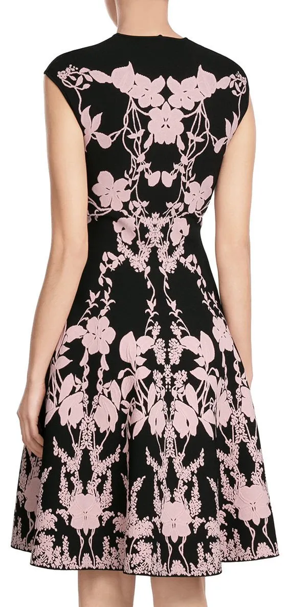 Intarsia Print Dress