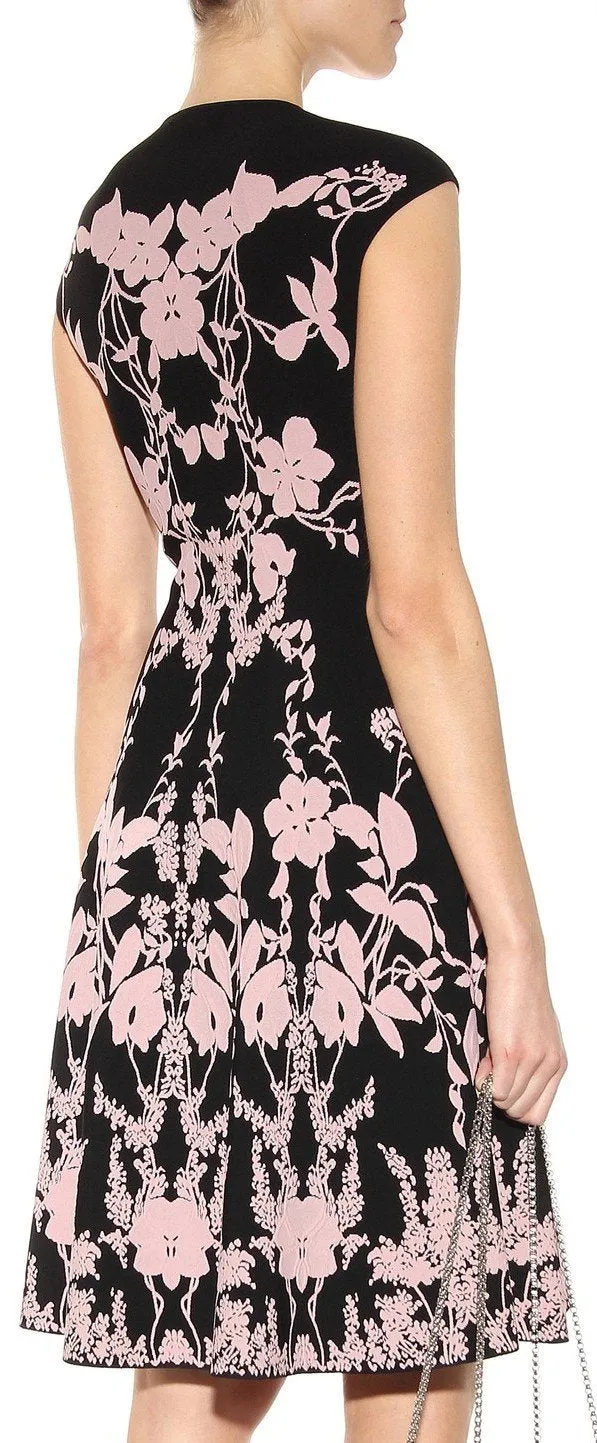 Intarsia Print Dress