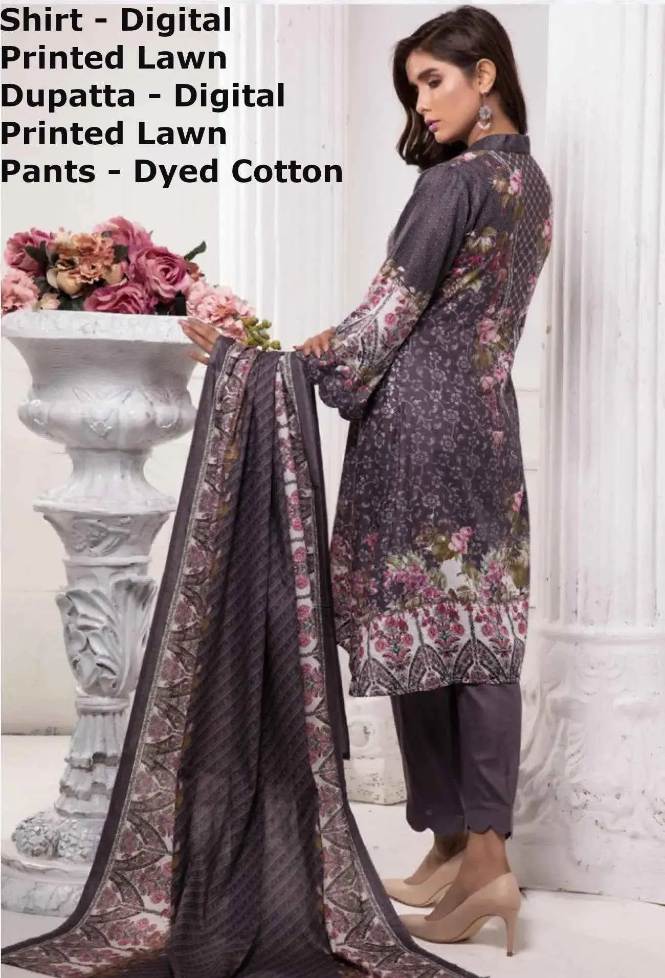 IshDeena Pakistani Dresses for Women Ready to Wear Salwar Kameez Ladies Suit - 3 Piece (Extra Small, Chinese Violet - Printed-Vol2)