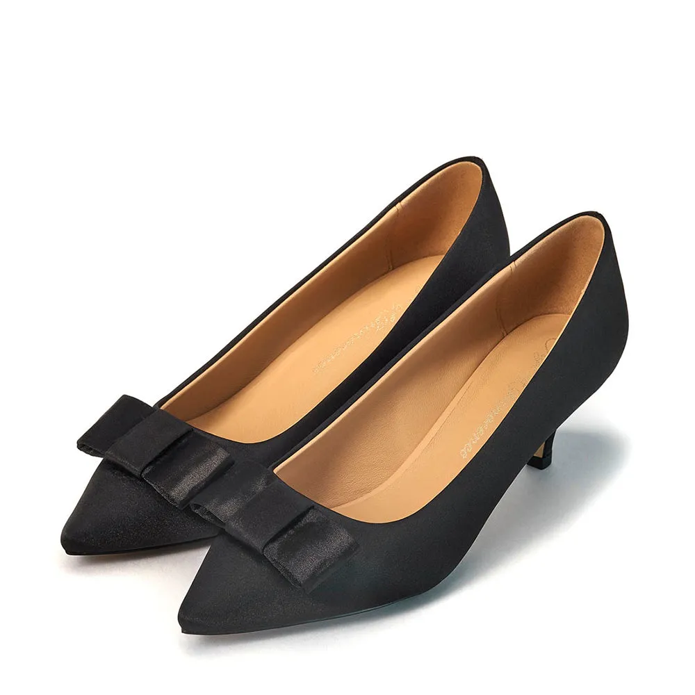 Jacqueline Satin Black