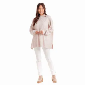 MUD Cream Milo Ribbed Sweater
