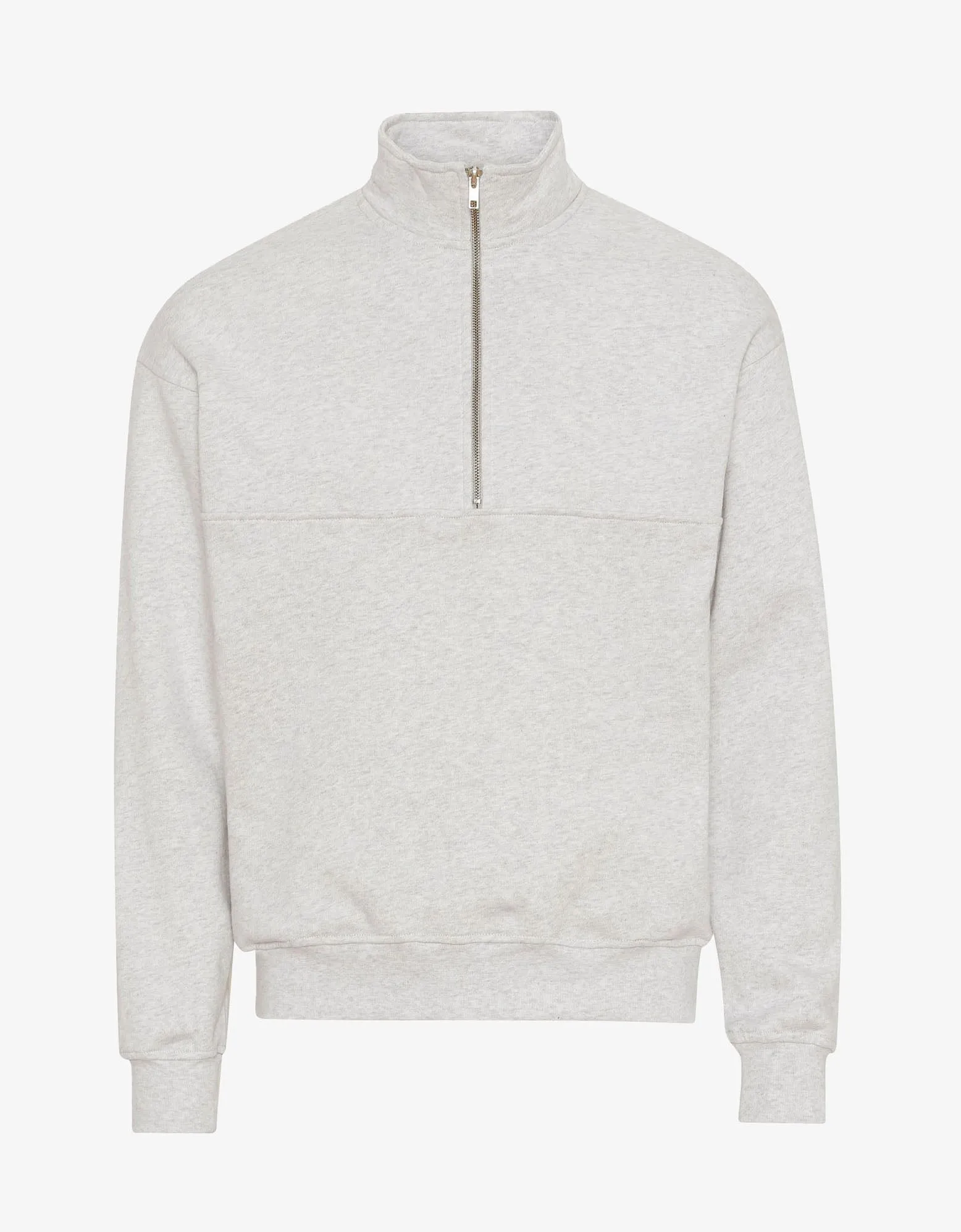 Organic Quarter Zip - Snow Melange