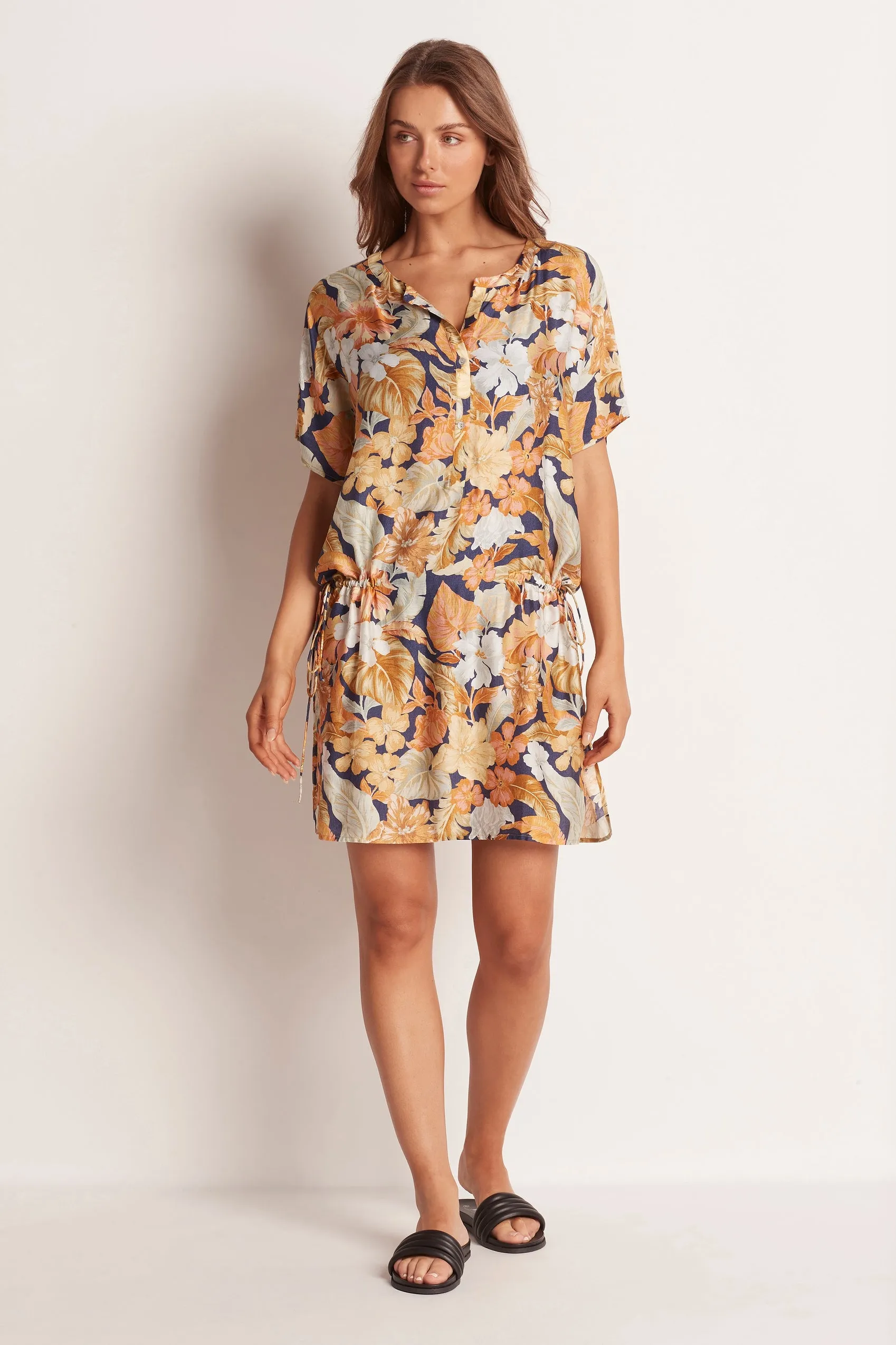Paraiso Short Sleeve Shirt Dress