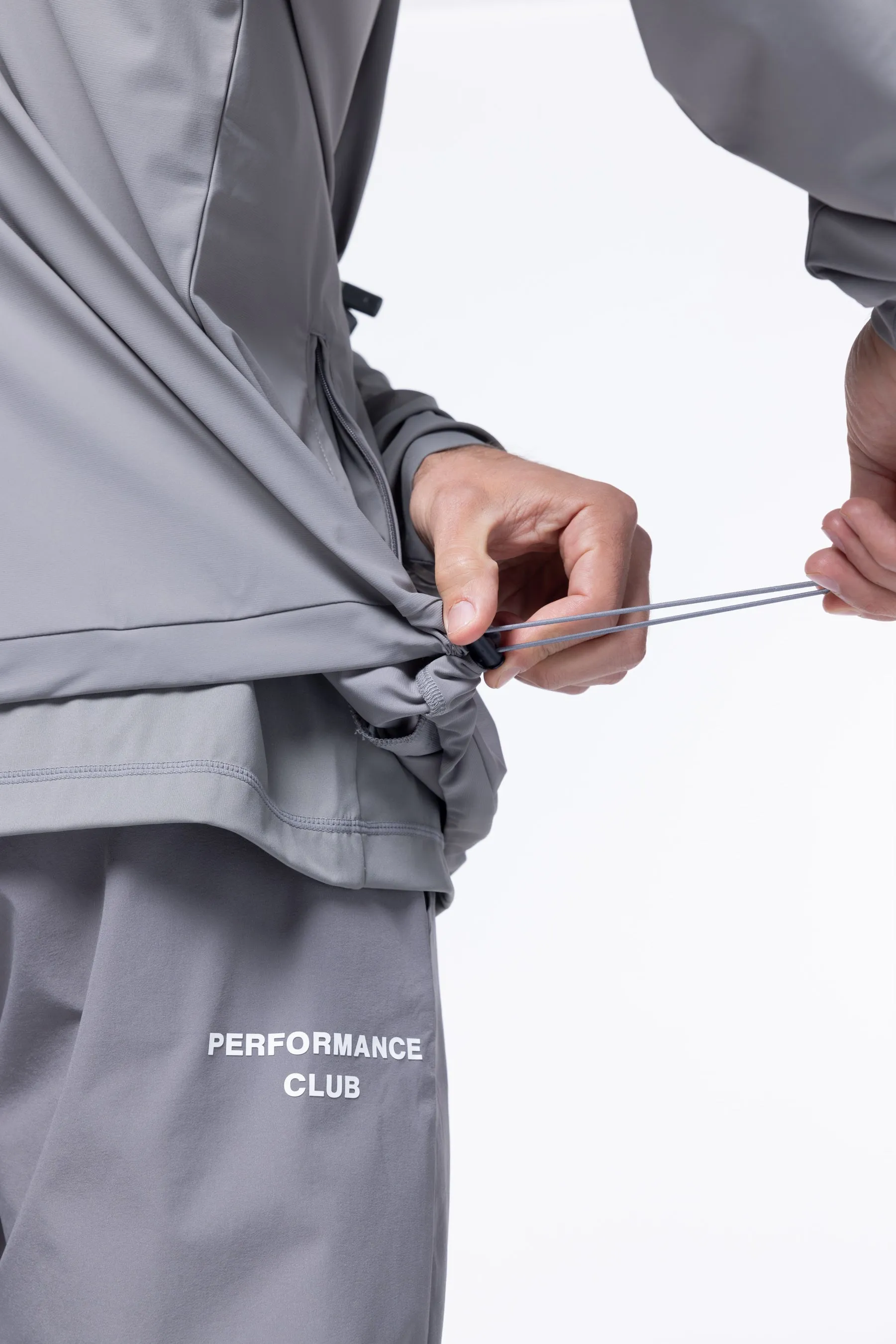 PERFORMANCE CLUB 1/4 ZIP JACKET - GREY
