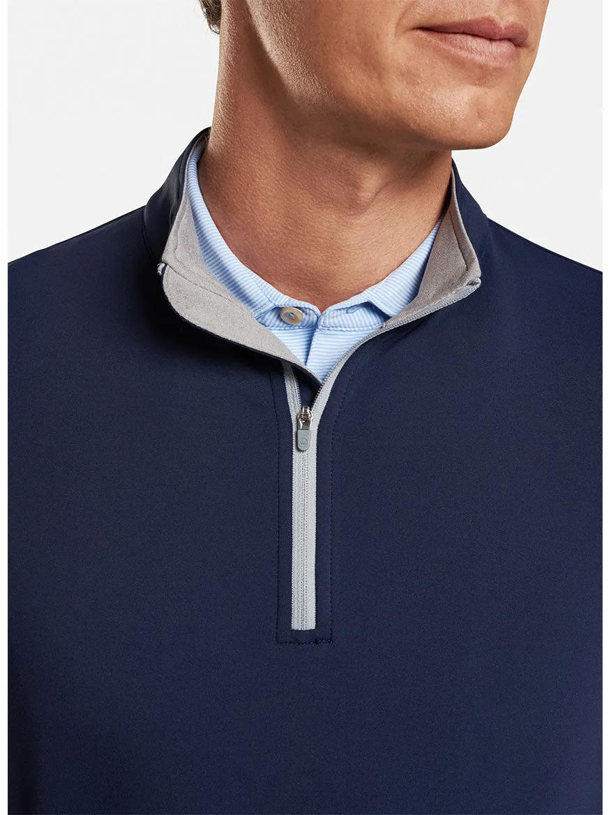 Peter Millar Perth Performance Quarter-Zip in Navy