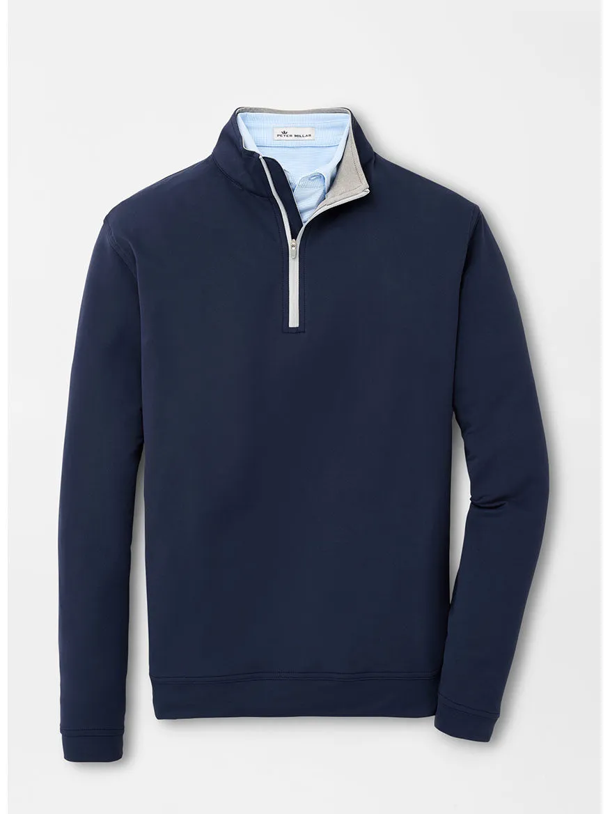 Peter Millar Perth Performance Quarter-Zip in Navy