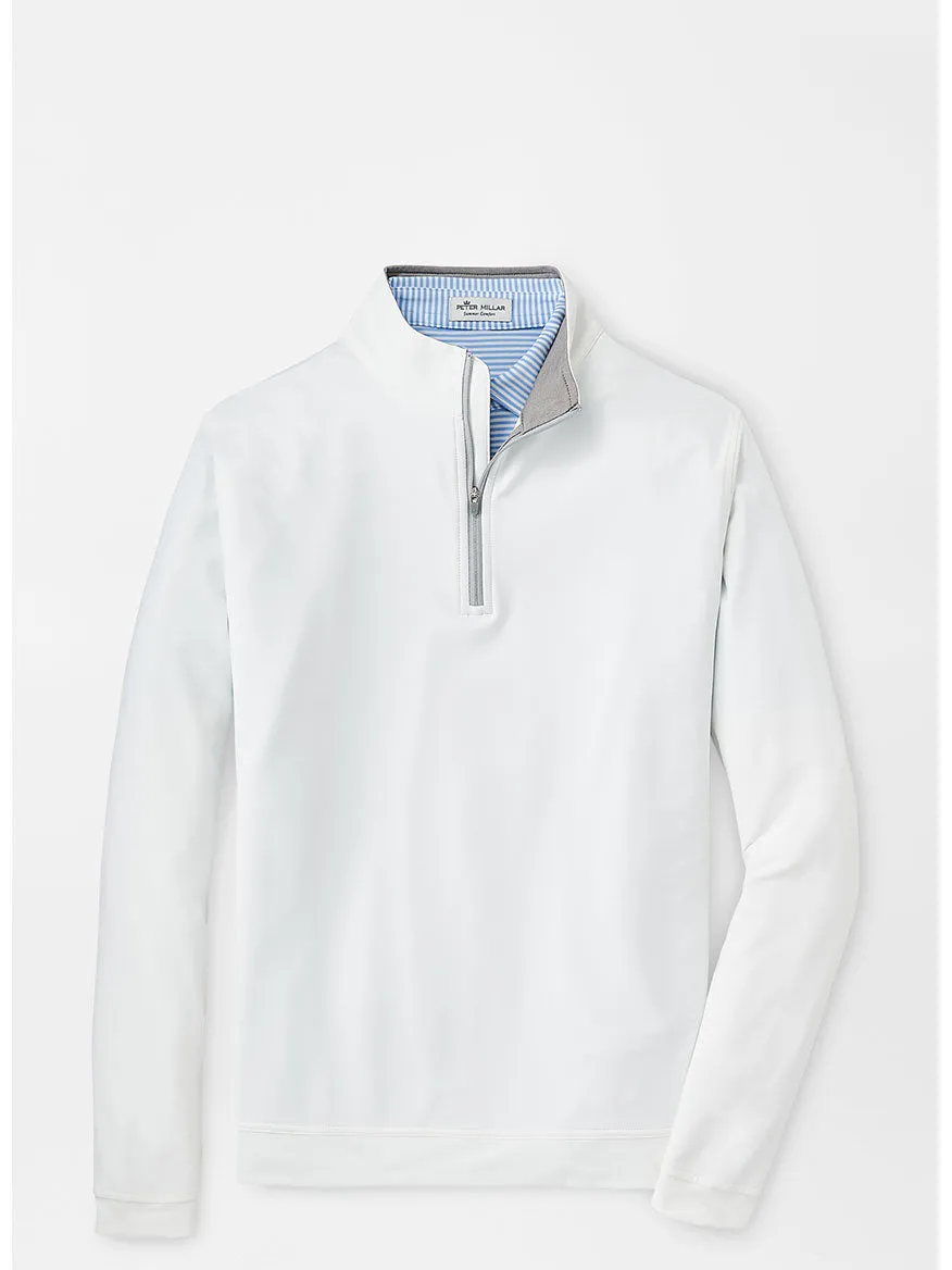 Peter Millar Perth Performance Quarter-Zip in White