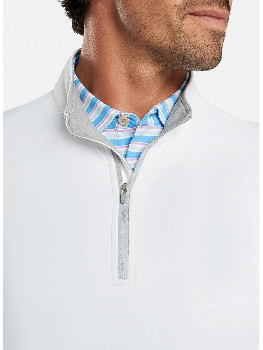 Peter Millar Perth Performance Quarter-Zip in White