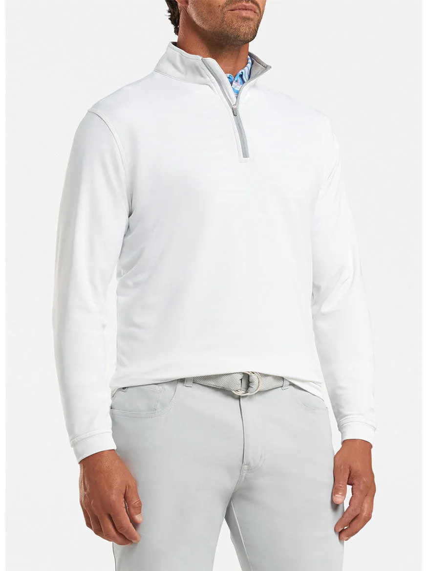 Peter Millar Perth Performance Quarter-Zip in White