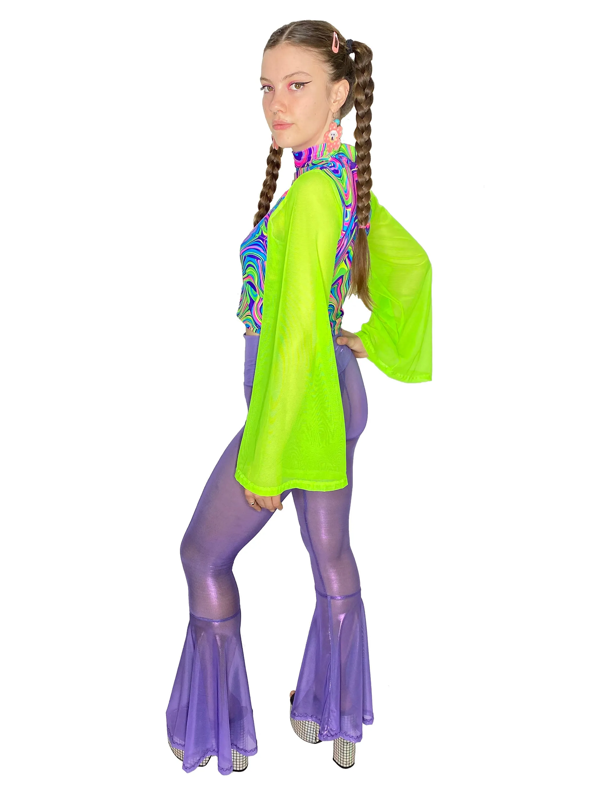 Psychedelic Bell Sleeve Top