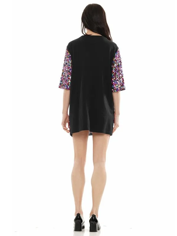 Purple Multi Multi Its My Birthday Shirt Dress