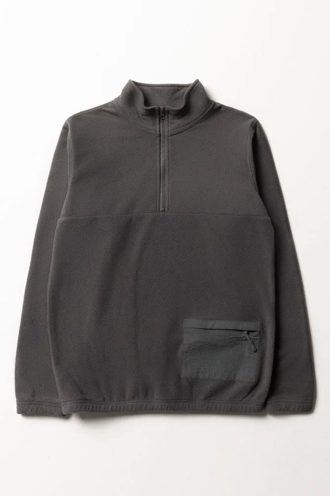 Quarter Zip Tracktop Dark Grey