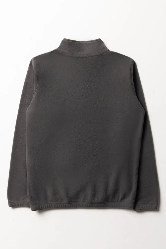 Quarter Zip Tracktop Dark Grey