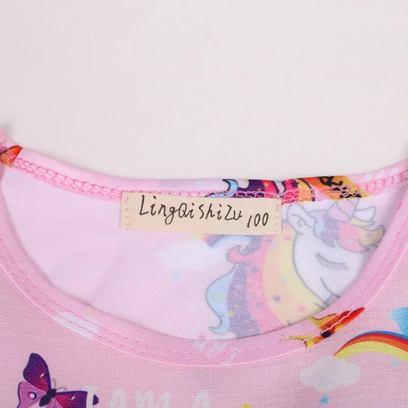 Short Sleeve Unicorn Dress