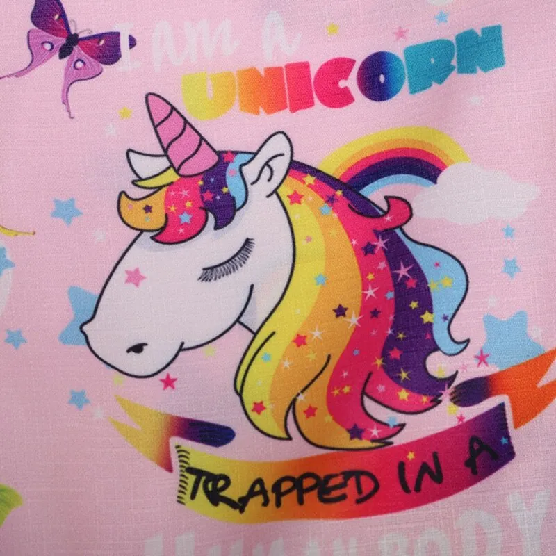 Short Sleeve Unicorn Dress