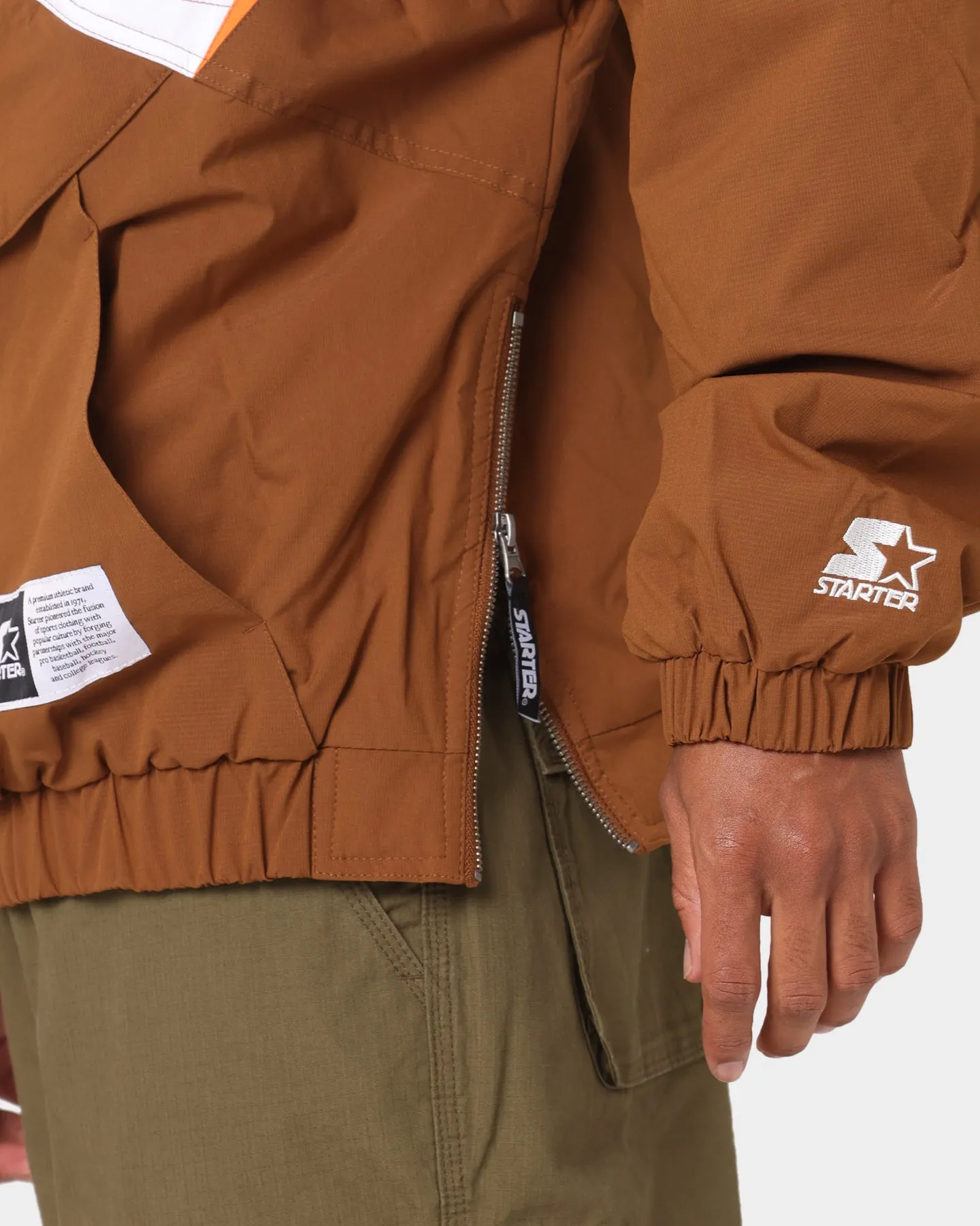 Starter Breakaway Anorak Jacket Brown/Orange