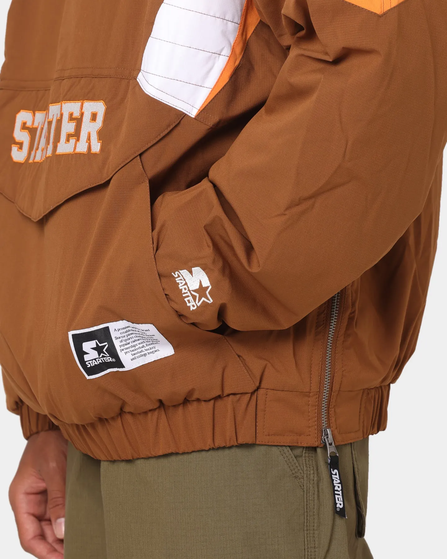 Starter Breakaway Anorak Jacket Brown/Orange