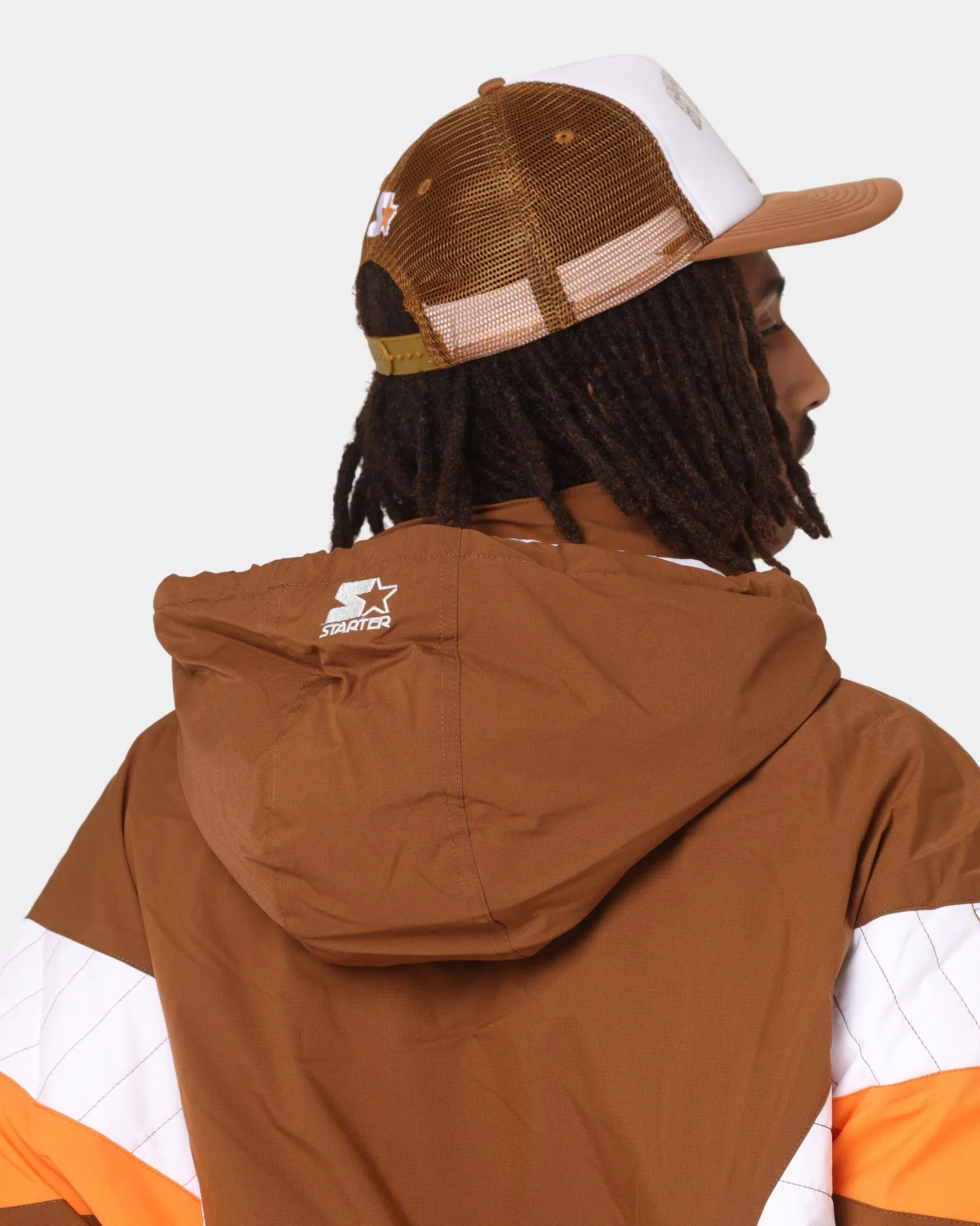 Starter Breakaway Anorak Jacket Brown/Orange