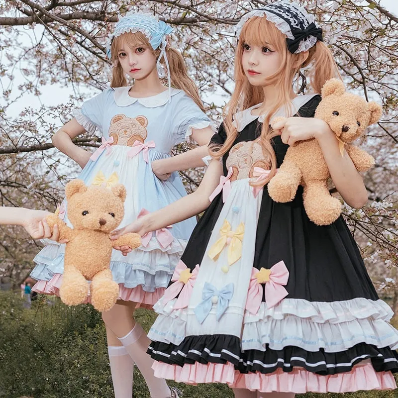 Sweet Bobo Bear Short Sleeves Lolita Dress