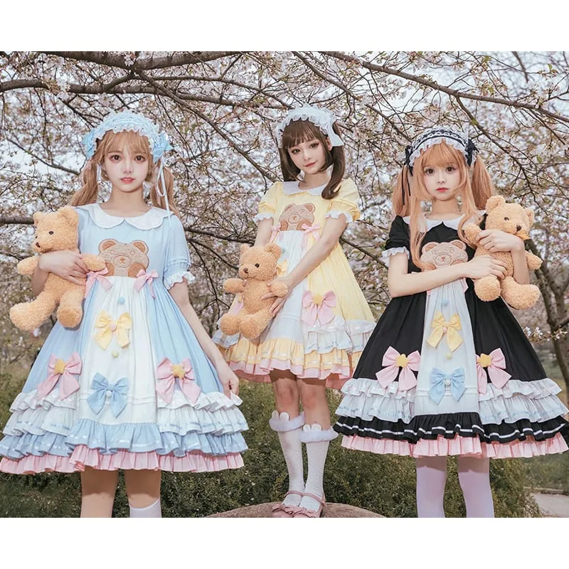 Sweet Bobo Bear Short Sleeves Lolita Dress