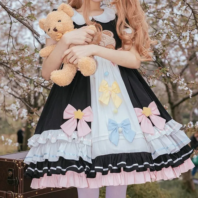Sweet Bobo Bear Short Sleeves Lolita Dress