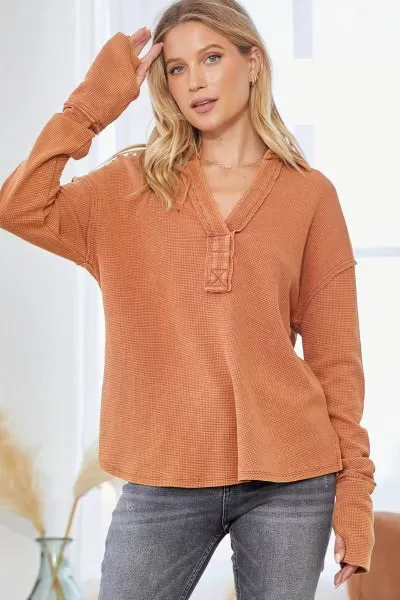 Take It All Back Thermal Henley