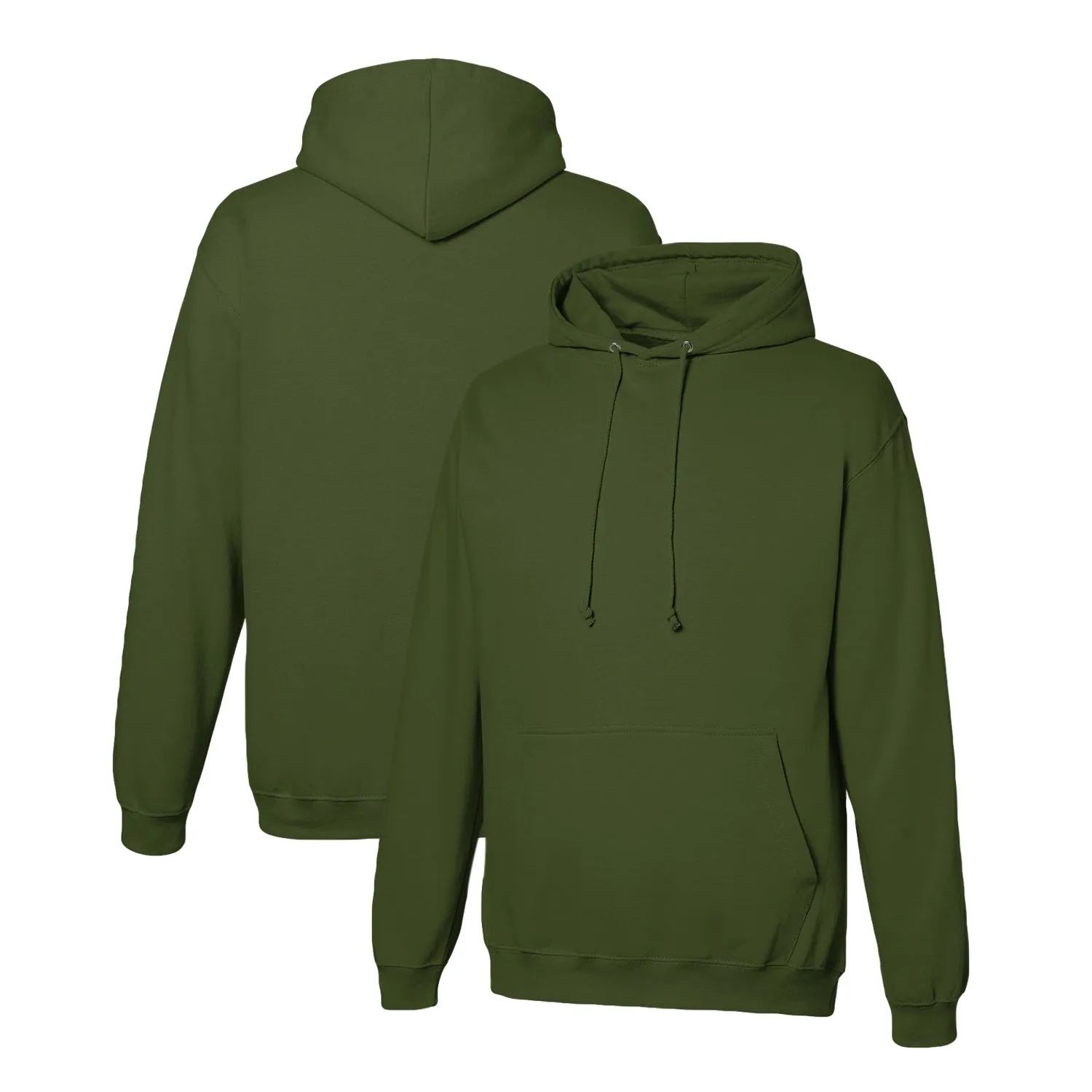 Venley Weighted Men's MADE IN THE USA Army Green Hoodie