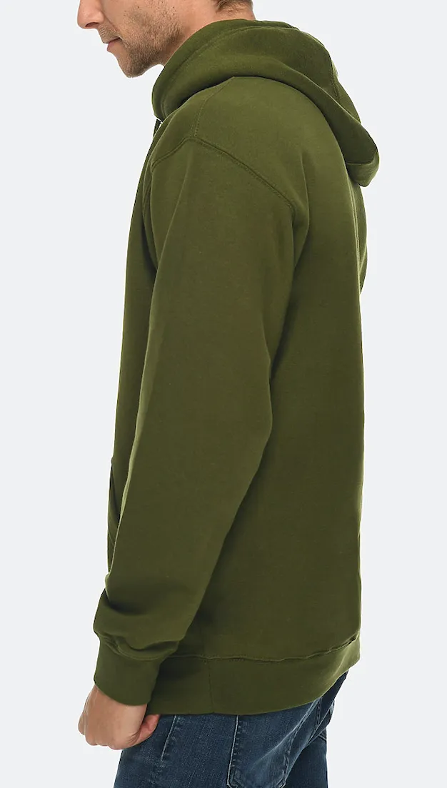 Venley Weighted Men's MADE IN THE USA Army Green Hoodie
