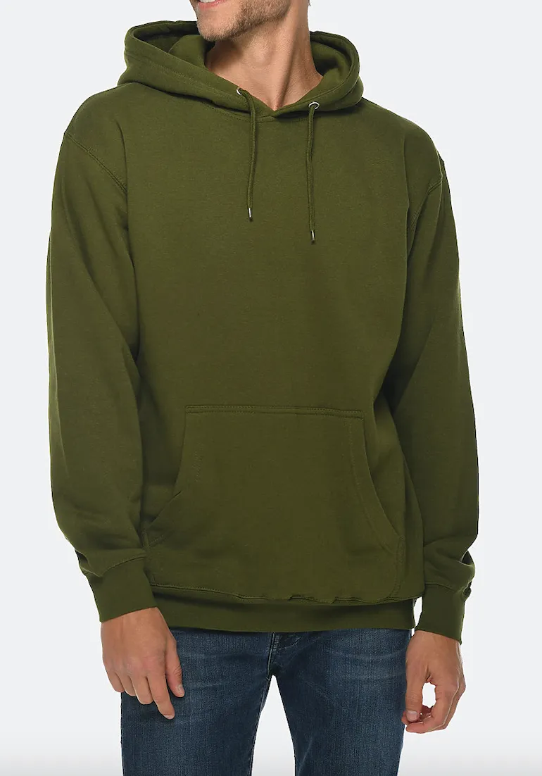 Venley Weighted Men's MADE IN THE USA Army Green Hoodie