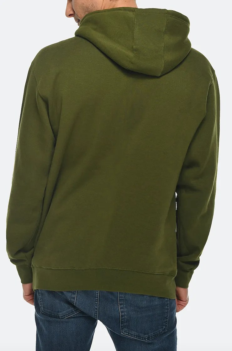 Venley Weighted Men's MADE IN THE USA Army Green Hoodie