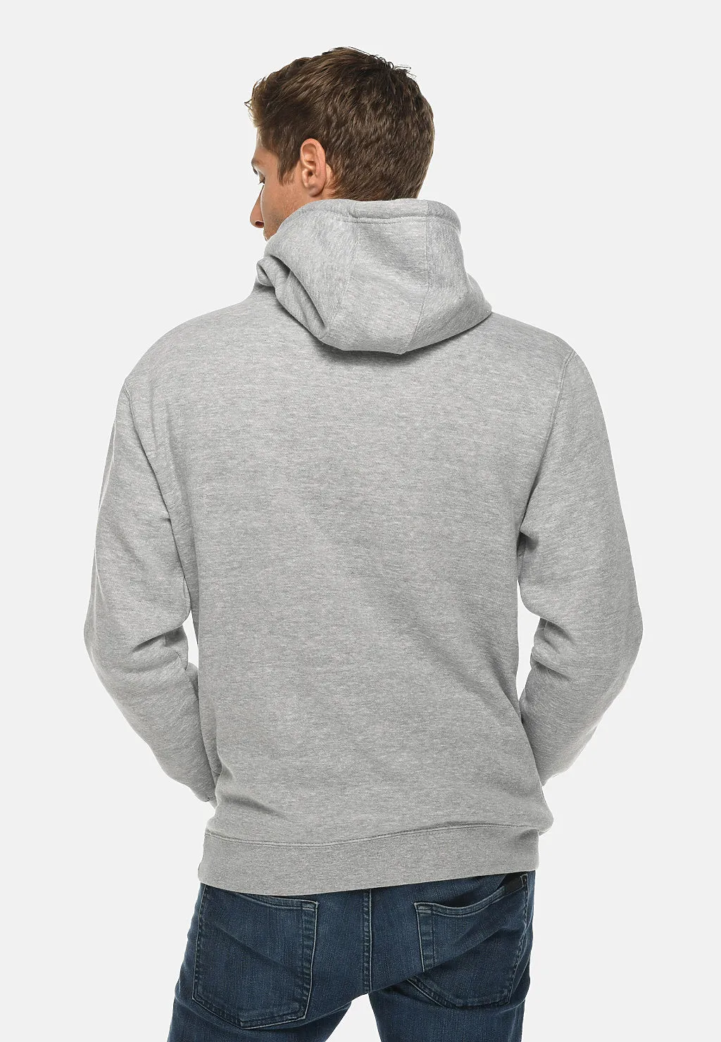 Venley Weighted Men's MADE IN USA Heather Grey Hoodie
