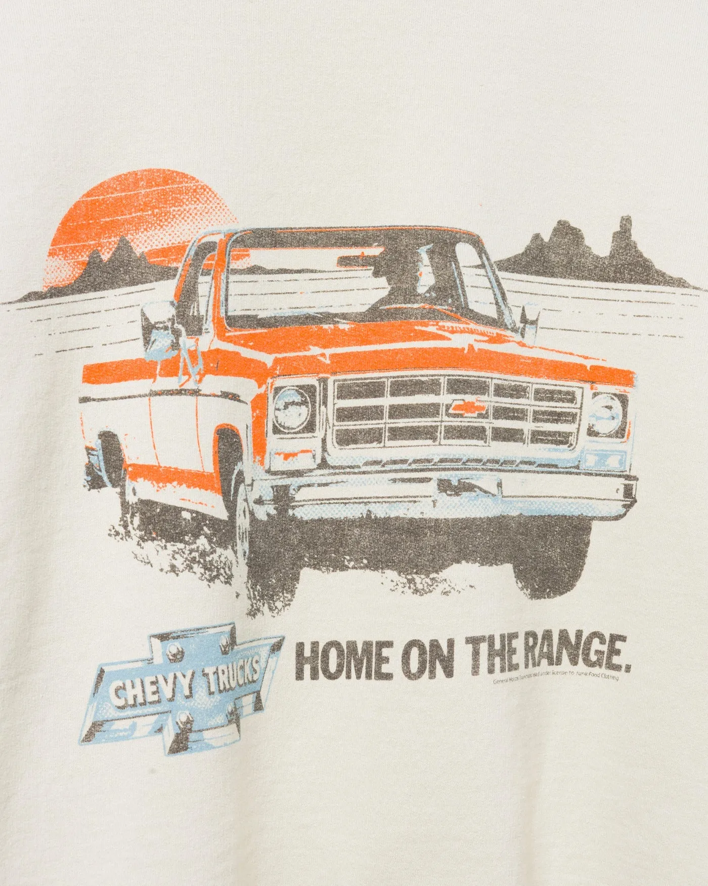 Women's Chevy Trucks Home on the Range Cropped Flea Market Fleece