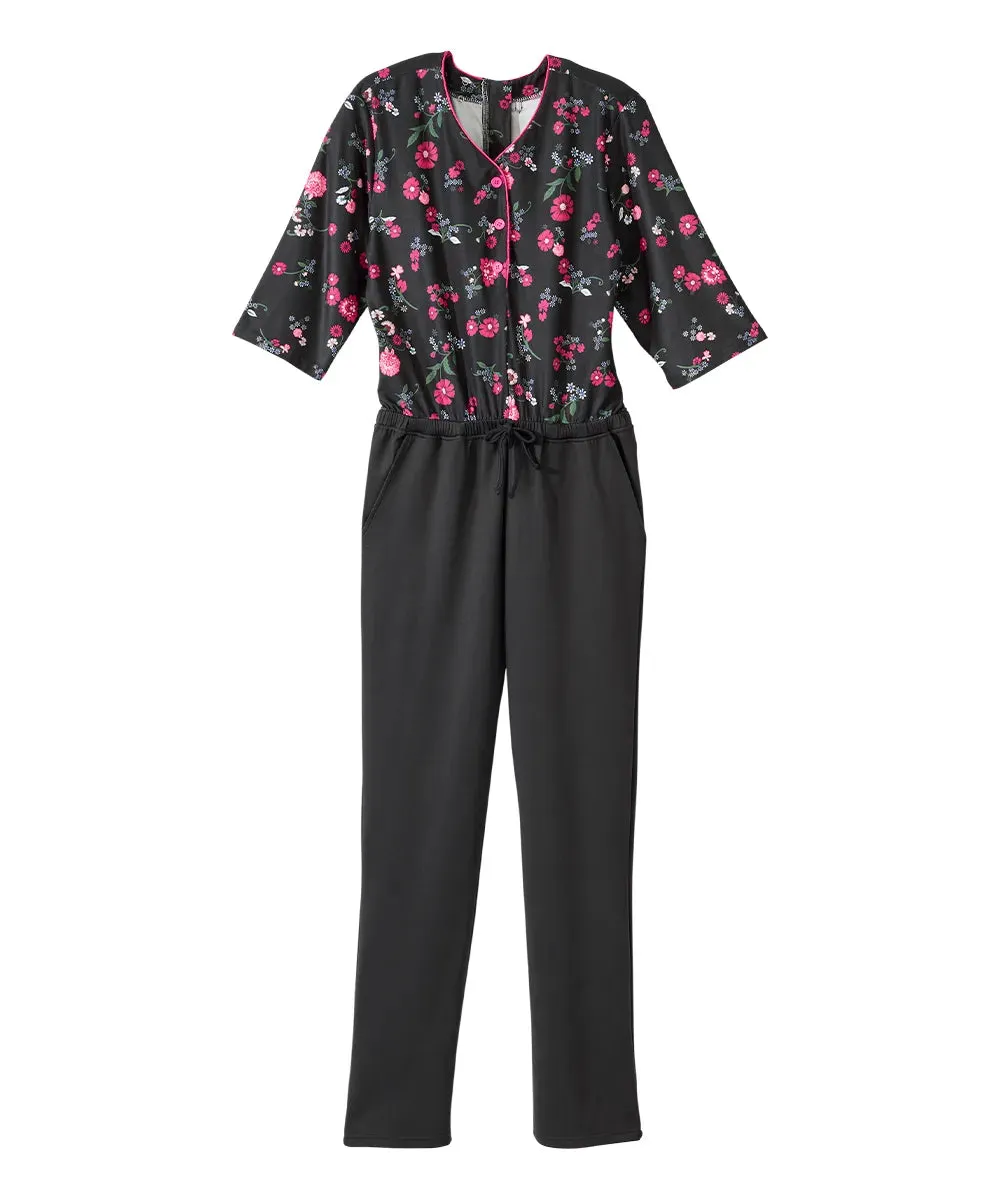 Women’s Stay Dressed Adaptive Jumpsuit With Henley Top