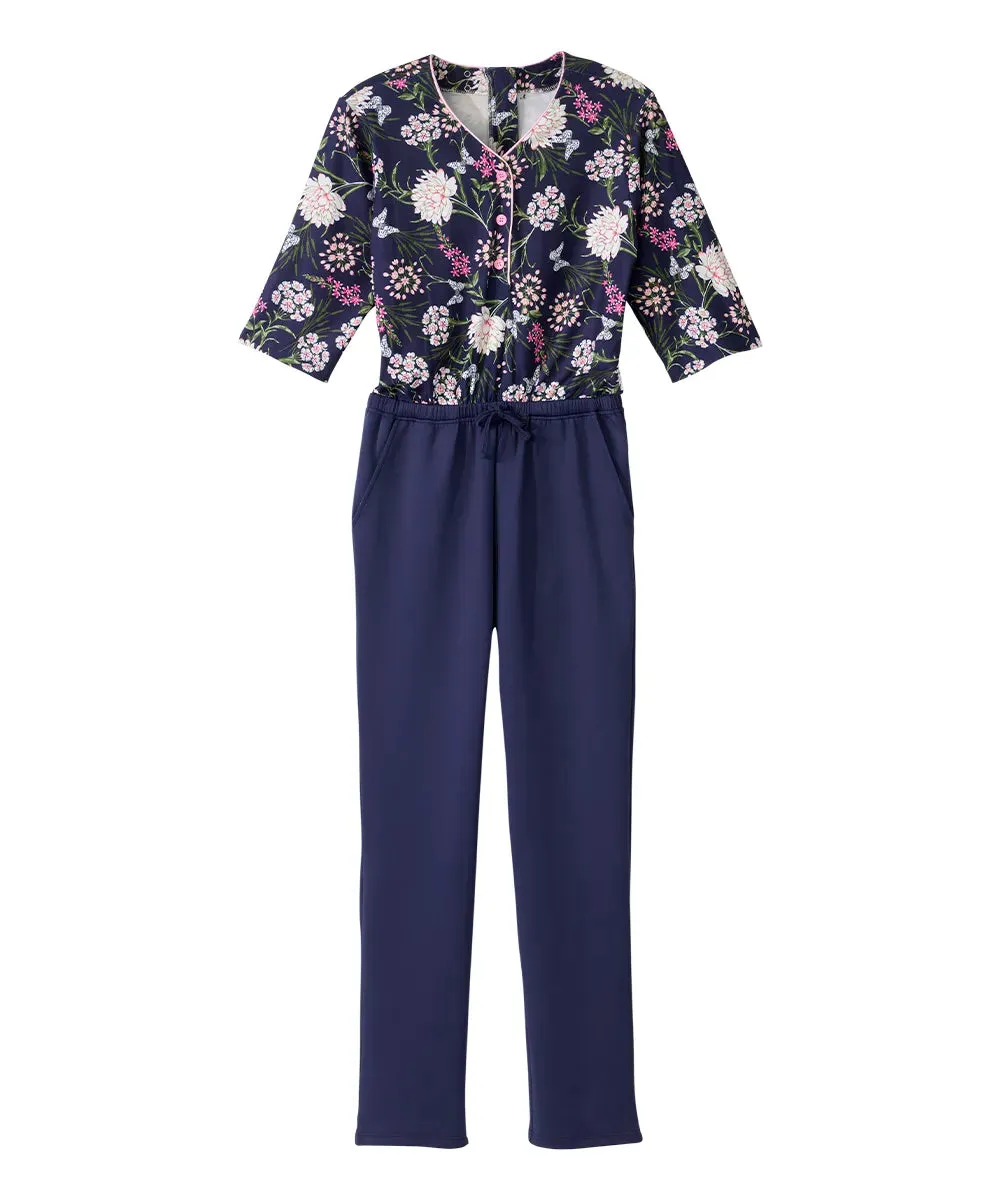 Women’s Stay Dressed Adaptive Jumpsuit With Henley Top